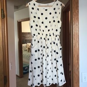 JCrew Polka Dot silk dress
